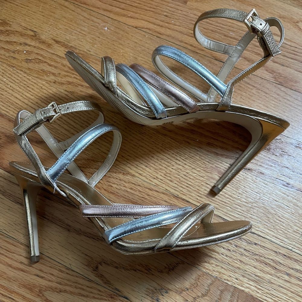 Michael Kors Gold & Pink & Silver Sandal